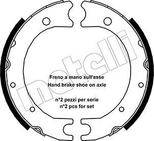 Metelli 53-0440 - Kit ganasce, Freno stazionamento www.autoricambit.com