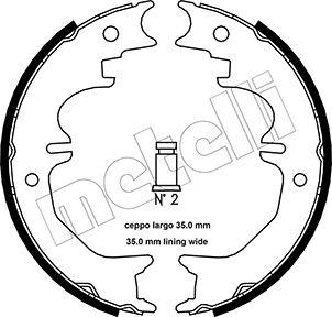 Metelli 53-0441 - Kit ganasce, Freno stazionamento www.autoricambit.com