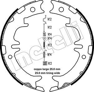 Metelli 53-0439K - Kit ganasce, Freno stazionamento www.autoricambit.com