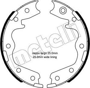 Metelli 53-0695 - Kit ganasce, Freno stazionamento www.autoricambit.com