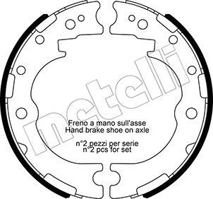 Metelli 53-0637 - Kit ganasce, Freno stazionamento www.autoricambit.com