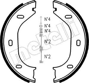 Metelli 53-0011K - Kit ganasce, Freno stazionamento www.autoricambit.com