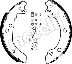 Metelli 53-0118K - Kit freno, freni a tamburo www.autoricambit.com