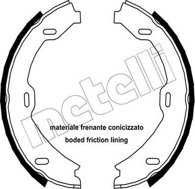 Metelli 53-0241 - Kit ganasce, Freno stazionamento www.autoricambit.com