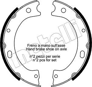 Metelli 53-0289 - Kit ganasce, Freno stazionamento www.autoricambit.com