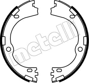 Metelli 53-0752 - Kit ganasce, Freno stazionamento www.autoricambit.com