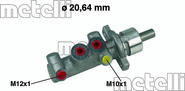 Metelli 05-0416 - Cilindro maestro del freno www.autoricambit.com