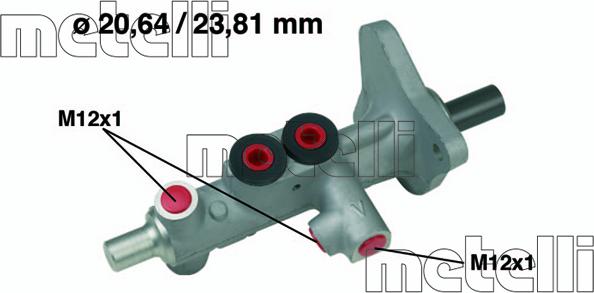 Metelli 05-0627 - Cilindro maestro del freno www.autoricambit.com