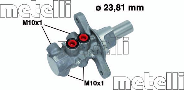 Metelli 05-0678 - Cilindro maestro del freno www.autoricambit.com