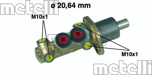 Metelli 05-0059 - Cilindro maestro del freno www.autoricambit.com