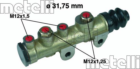 Metelli 05-0102 - Cilindro maestro del freno www.autoricambit.com