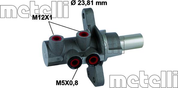 Metelli 05-0873 - Cilindro maestro del freno www.autoricambit.com