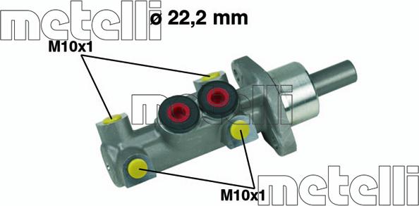 Metelli 05-0390 - Cilindro maestro del freno www.autoricambit.com