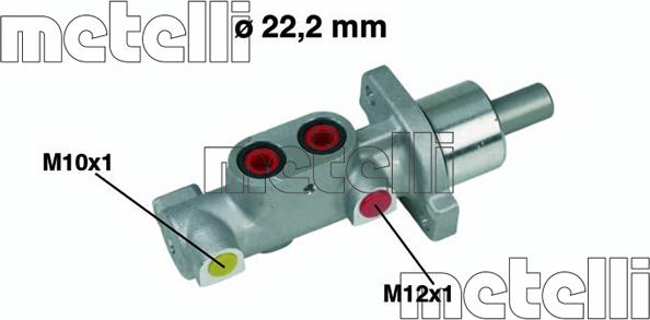 Metelli 05-0365 - Cilindro maestro del freno www.autoricambit.com