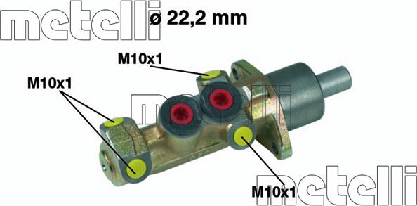 Metelli 05-0387 - Cilindro maestro del freno www.autoricambit.com