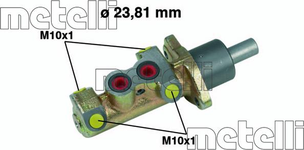 Metelli 05-0325 - Cilindro maestro del freno www.autoricambit.com