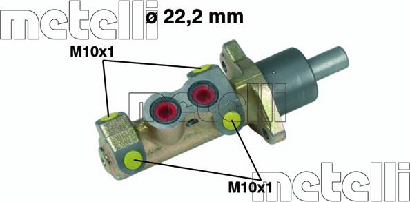 Metelli 05-0326 - Cilindro maestro del freno www.autoricambit.com