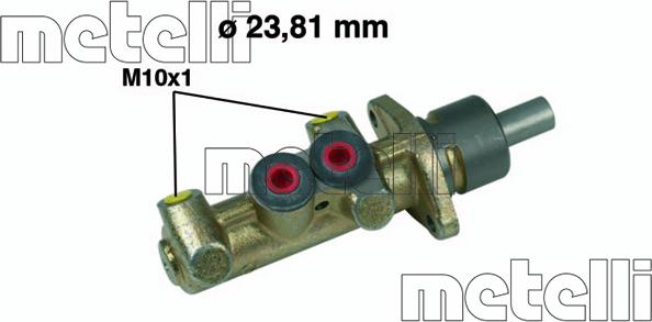 Metelli 05-0252 - Cilindro maestro del freno www.autoricambit.com