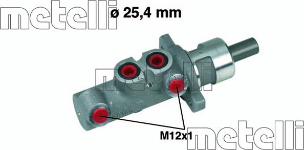 Metelli 05-0275 - Cilindro maestro del freno www.autoricambit.com