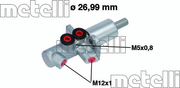 Metelli 05-0733 - Cilindro maestro del freno www.autoricambit.com