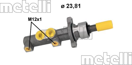 Metelli 05-1301 - Cilindro maestro del freno www.autoricambit.com