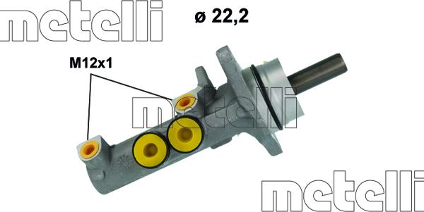 Metelli 05-1258 - Cilindro maestro del freno www.autoricambit.com