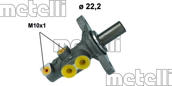 Metelli 05-1229 - Cilindro maestro del freno www.autoricambit.com