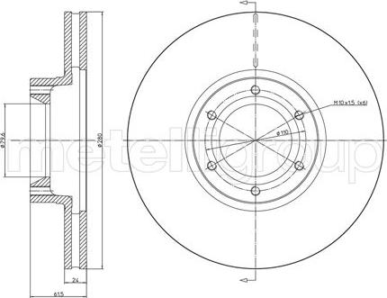 Metelli 23-0499C - Discofreno www.autoricambit.com