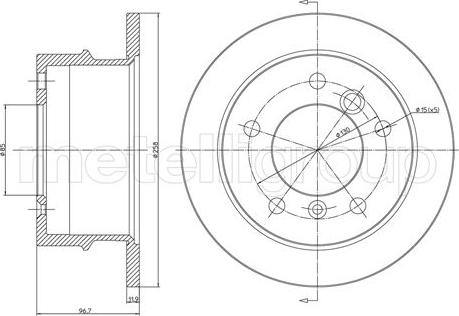 Metelli 23-0491 - Discofreno www.autoricambit.com