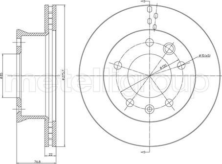 Metelli 23-0418 - Discofreno www.autoricambit.com