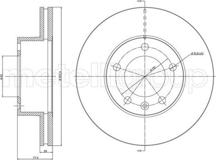 Metelli 23-0532C - Discofreno www.autoricambit.com