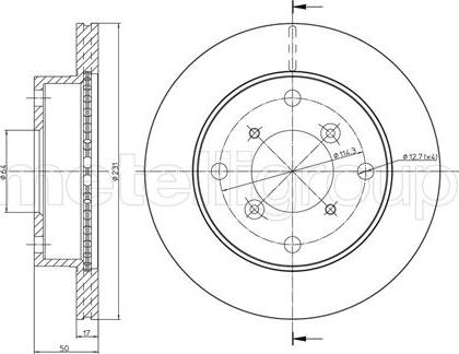 Metelli 23-0691 - Discofreno www.autoricambit.com