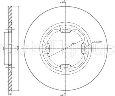 Metelli 23-0012 - Discofreno www.autoricambit.com