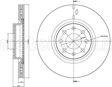 Metelli 23-0859C - Discofreno www.autoricambit.com