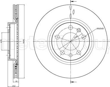 Metelli 23-0863C - Discofreno www.autoricambit.com