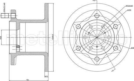 Metelli 23-0342 - Discofreno www.autoricambit.com