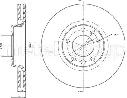 Metelli 23-0295 - Discofreno www.autoricambit.com