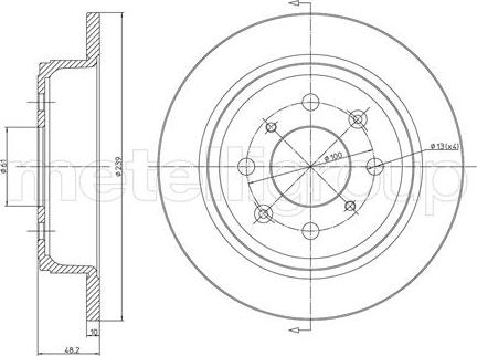 Metelli 23-0267 - Discofreno www.autoricambit.com