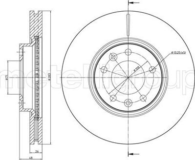 Metelli 23-0794C - Discofreno www.autoricambit.com