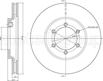 Metelli 23-0711 - Discofreno www.autoricambit.com