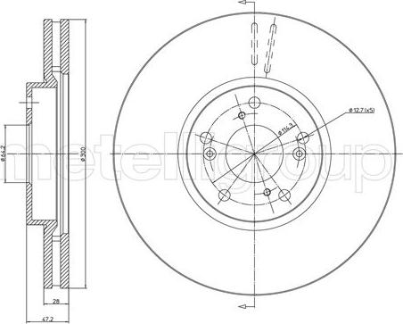 Metelli 23-1686C - Discofreno www.autoricambit.com