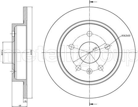 Metelli 23-1008C - Discofreno www.autoricambit.com