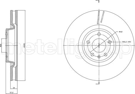 Metelli 23-1865C - Discofreno www.autoricambit.com