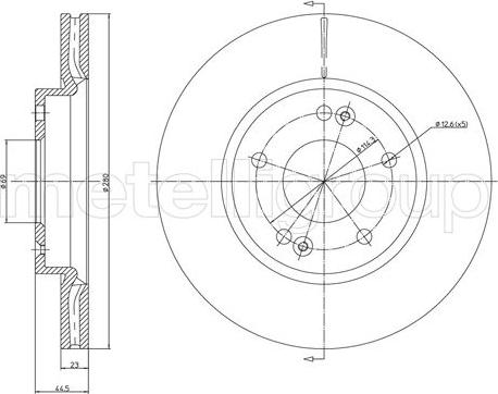 Metelli 23-1377C - Discofreno www.autoricambit.com