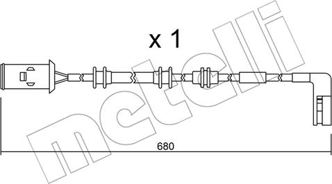 Metelli SU.093 - Contatto segnalazione, Usura past. freno/mat. d'attrito www.autoricambit.com