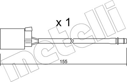 Metelli SU.015 - Contatto segnalazione, Usura past. freno/mat. d'attrito www.autoricambit.com