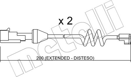 Metelli SU.165K - Contatto segnalazione, Usura past. freno/mat. d'attrito www.autoricambit.com