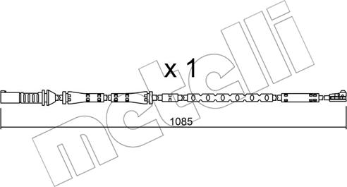 Metelli SU.284 - Contatto segnalazione, Usura past. freno/mat. d'attrito www.autoricambit.com