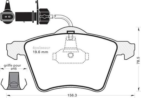 HELLA T1380 - Kit pastiglie freno, Freno a disco www.autoricambit.com