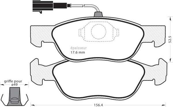 Lucas Electrical GDB1387 - Kit pastiglie freno, Freno a disco www.autoricambit.com